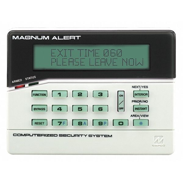 Napco Intrusion System Keypads, 5-7/8" W, LCD - RP3000LCDE