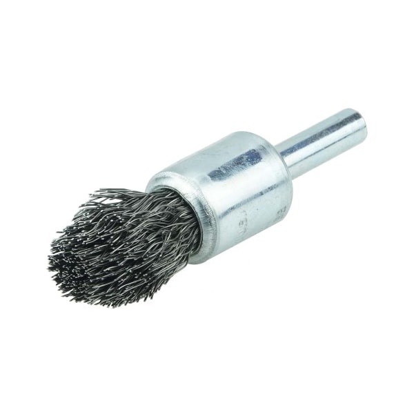 Weiler Controlled Flare Crimped Wire End Brush 1/2", .0104" Steel Fill - 10301