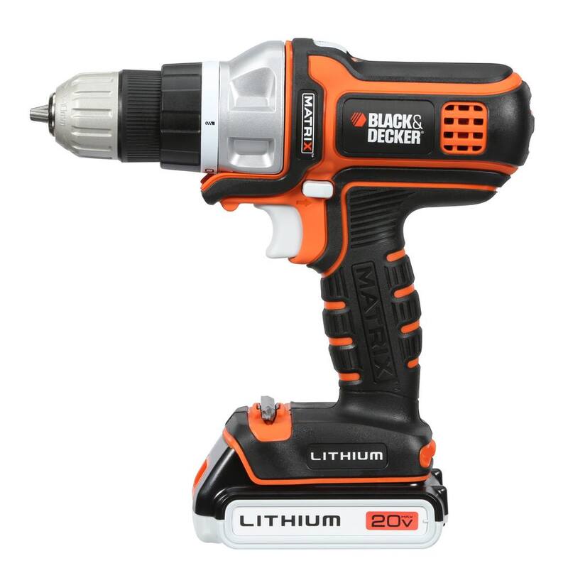 BLACK+DECKER 20V Max Lithium-Ion Cordless Matrix 6 Tool Combo Kit with Storage Case - BDCDMT1206KITC

Kit combinado inalámbrico BLACK+DECKER de 20V Max con batería de litio y 6 herramientas Matrix, con estuche de almacenamiento - BDCDMT1206KITC