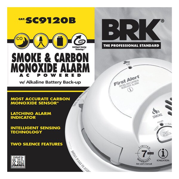 Brk Smoke/Co Alarm 120V Brk - SC9120B-12ST