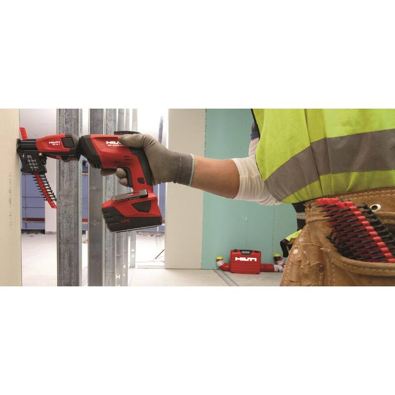 Kit combo de 2 herramientas sin cable Hilti 22V Li-Ion Brushless SCO 6 Cut-Out con Destornillador para Tablaroca, (2) Baterías 22/2.6 y Cargador - 3585926