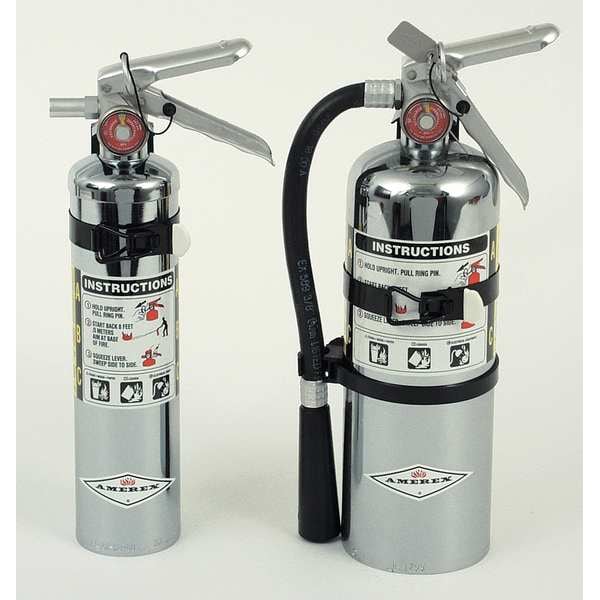 Amerex Fire Extinguisher, 2.5 lb Capacity, Class ABC , UL Rating1A:10B:C , Monoammonium Phosphate - B417TC