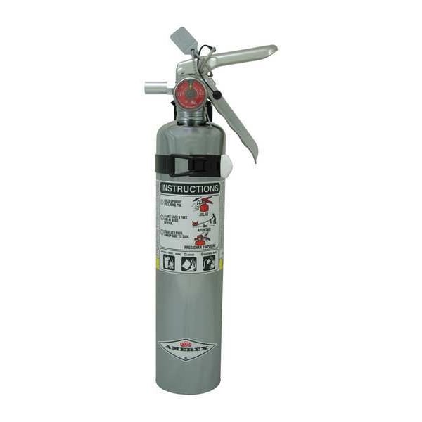 Amerex Fire Extinguisher, 2.5 lb Capacity, Class ABC , UL Rating1A:10B:C , Monoammonium Phosphate - B417TC