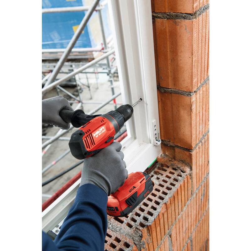 Juego de 2 herramientas inalámbricas Hilti 22-Volt Lithium-Ion 1/4 Hex Cordless SID 4-A Impact Driver con paquetes de baterías y cargador - 3564630