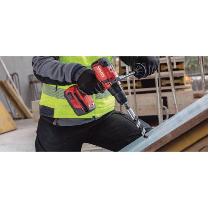 Juego de 2 herramientas inalámbricas Hilti 22-Volt Lithium-Ion 1/4 Hex Cordless SID 4-A Impact Driver con paquetes de baterías y cargador - 3564630