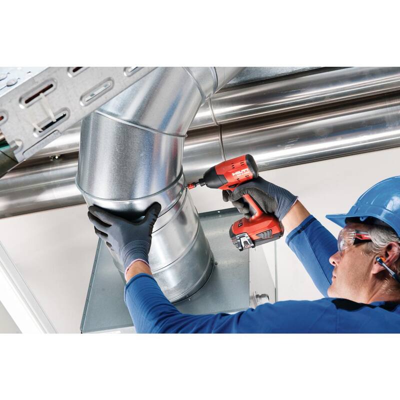 Juego de 2 herramientas inalámbricas Hilti 22-Volt Lithium-Ion 1/4 Hex Cordless SID 4-A Impact Driver con paquetes de baterías y cargador - 3564630