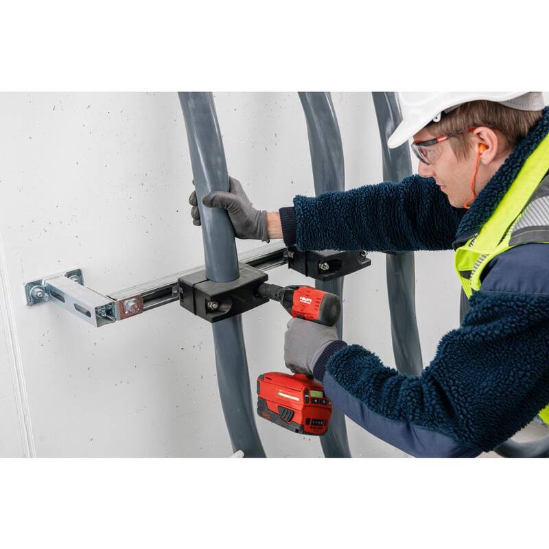 Kit combo inalámbrico de dos herramientas con motor sin escobillas de 22 voltios de iones de litio Hilti, con (2) baterías B22/4.0, cargador y clip para cinturón - 3565167