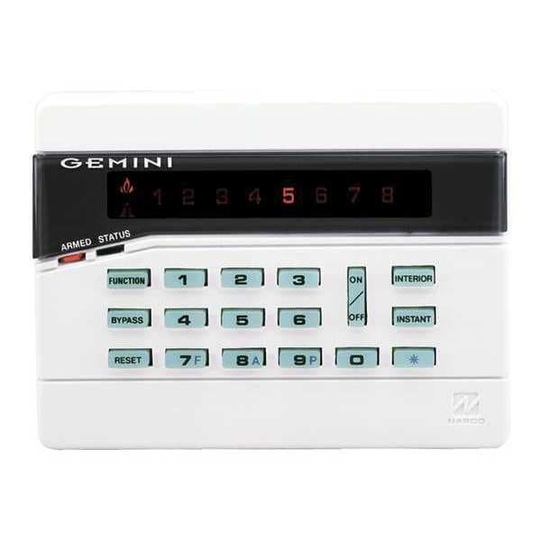 Napco Intrusion System Keypads, 5-7/8" W, LCD - GEM-RP8