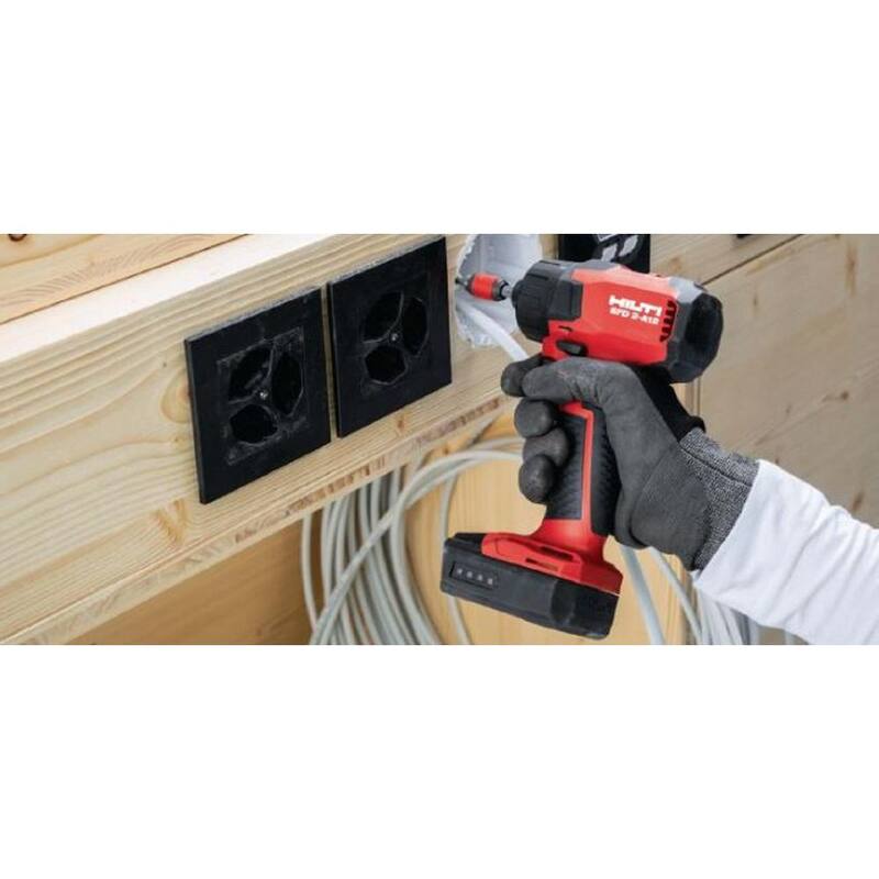 Kit combo de taladro de impacto rotativo inalámbrico de 12 voltios con batería de iones de litio Hilti/Conductor de martillo/Broca y destornillador (3 herramientas) - 3536731