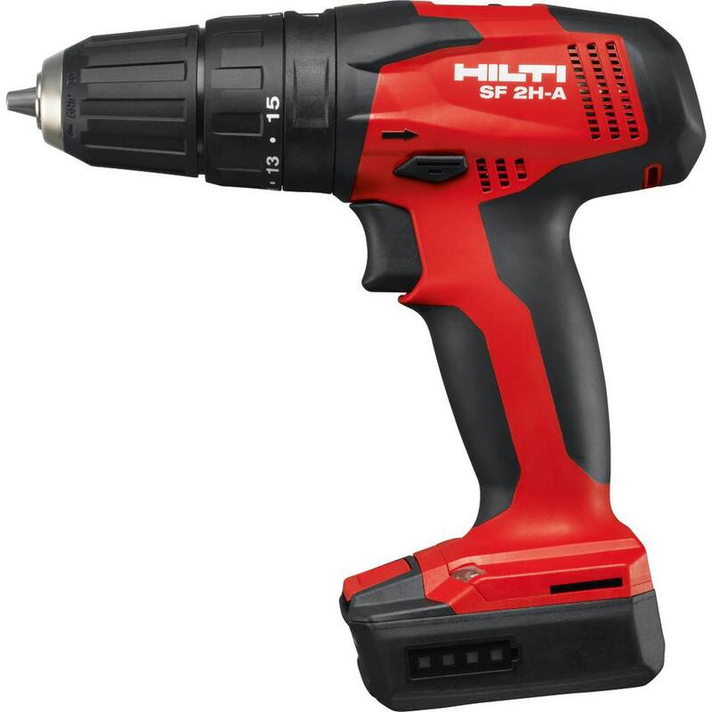 Kit combo de taladro de impacto rotativo inalámbrico de 12 voltios con batería de iones de litio Hilti/Conductor de martillo/Broca y destornillador (3 herramientas) - 3536731