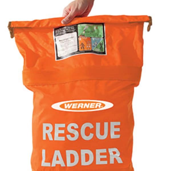 Werner Rescue Ladder w/ Belay, Aluminum, 18 ft. - T340018