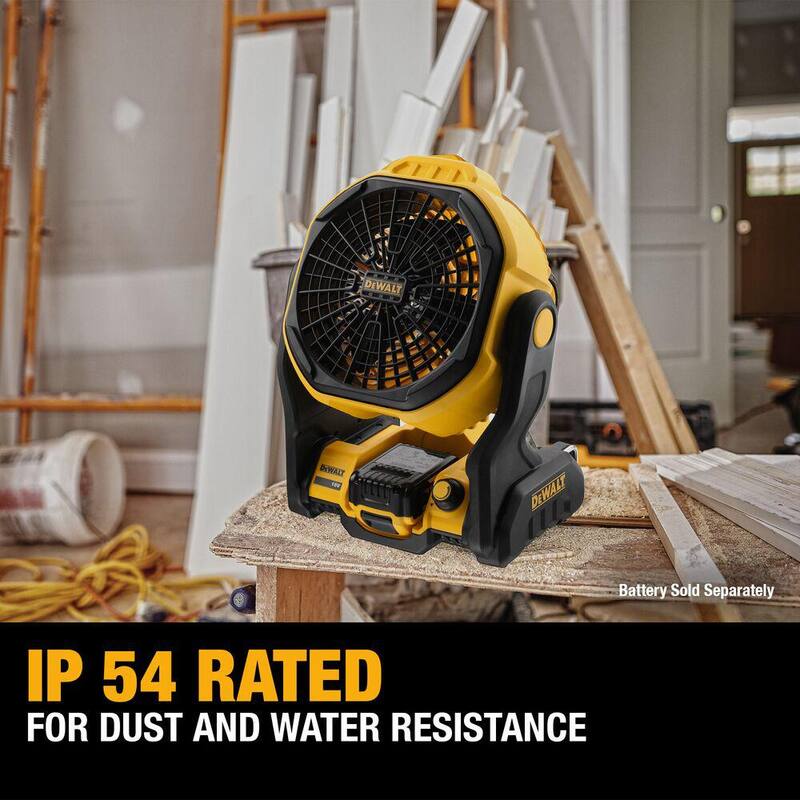 Herramientas combinadas inalámbricas DEWALT 20V MAX de 9 piezas y ventilador para sitio de trabajo 20V MAX con (2) baterías de 20V 2.0Ah y cargador - DCK940D2WCE512B