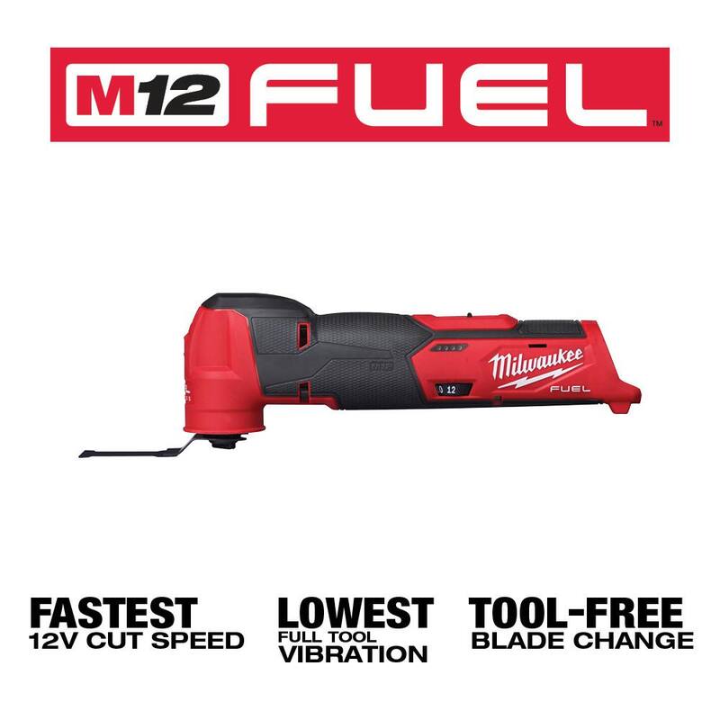 Paquete combinado Milwaukee M12 FUEL 12V Lithium-Ion Brushless Cordless SURGE 1/4 in. Hex Impact Driver and Oscillating Multi-Tool - 2551-22-2526-20.