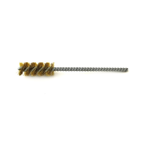 Brush Research Manufacturing 85B875 85 Series-For Closed Holes, .875" Dia., .010 Brass, 1.5" Brush Part, 6" OAL, Cut For Power - 85B875