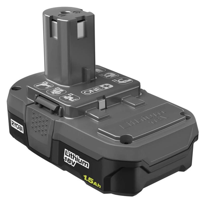 RYOBI ONE+ 18V Kit de Propietario para el Hogar con Taladro/Destornillador de 3/8 pulgadas, Batería de 1.5 Ah, Cargador y Batería de 2.0 Ah - PCL1113K1-PBP006