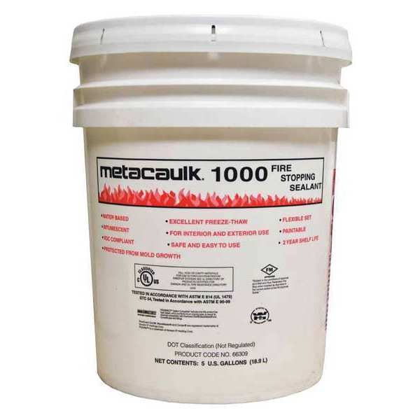Metacaulk Fire Barrier Sealant, Pail, 5 gal. - 66309