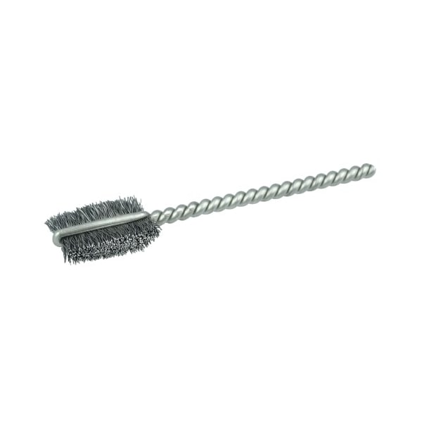 Weiler 3/8" Power Tube Brush, .003" Steel Wire Fill, 9/16" Brush Length - 21008