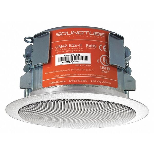 Soundtube In-Ceiling Speaker, White, 20 Max. Wattage - CM42-EZS-II-WH