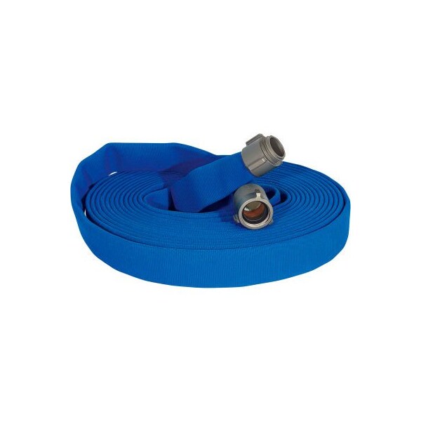 Armored Textiles Armored Textiles JAFLINE Double Jacket Fire Hose, 2-1/2" X 50 Ft, 400 PSI, Blue - N51H25LNB50N