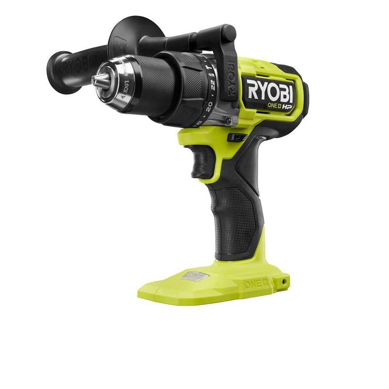 RYOBI ONE+ HP Taladro percutor inalámbrico sin escobillas de 18V con batería de 2.0 Ah y cargador - PBLHM101B-PSK005
