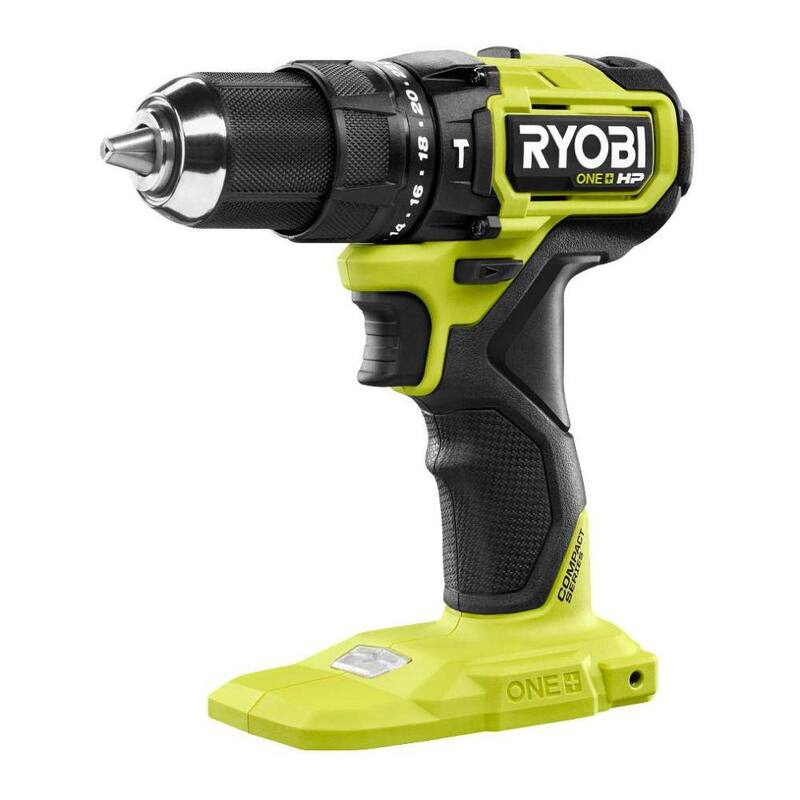 RYOBI ONE+ HP 18V Taladro inalámbrico compacto sin escobillas de 1/2 pulgadas con martillo/controlador (solo herramienta) - PSBHM02B
