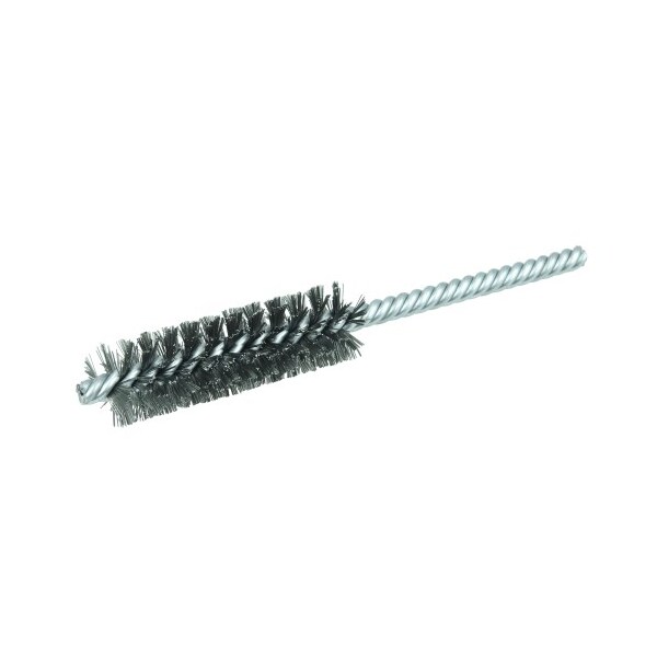 Weiler 3/4" Power Tube Brush, .0104" Steel Wire Fill, 2-1/2" Brush Length - 21111