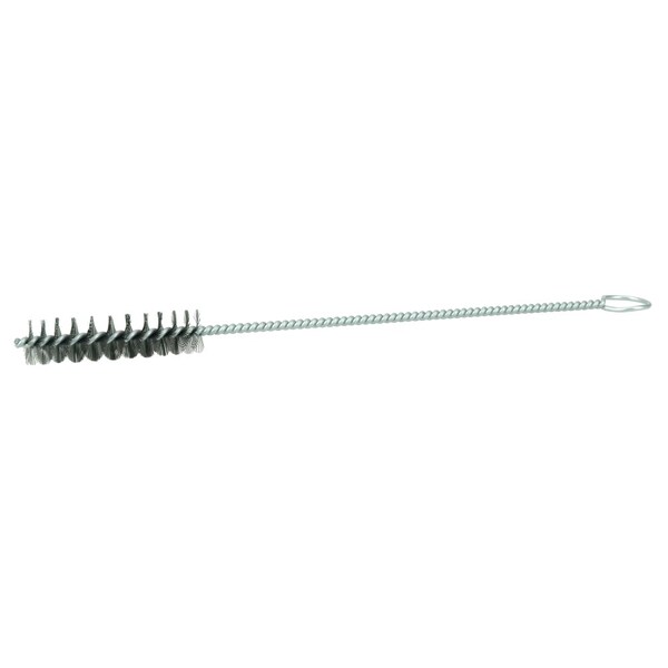 Weiler 1/2" Hand Tube Brush, .004" Steel Wire Fill, 2" Brush Length - 21096