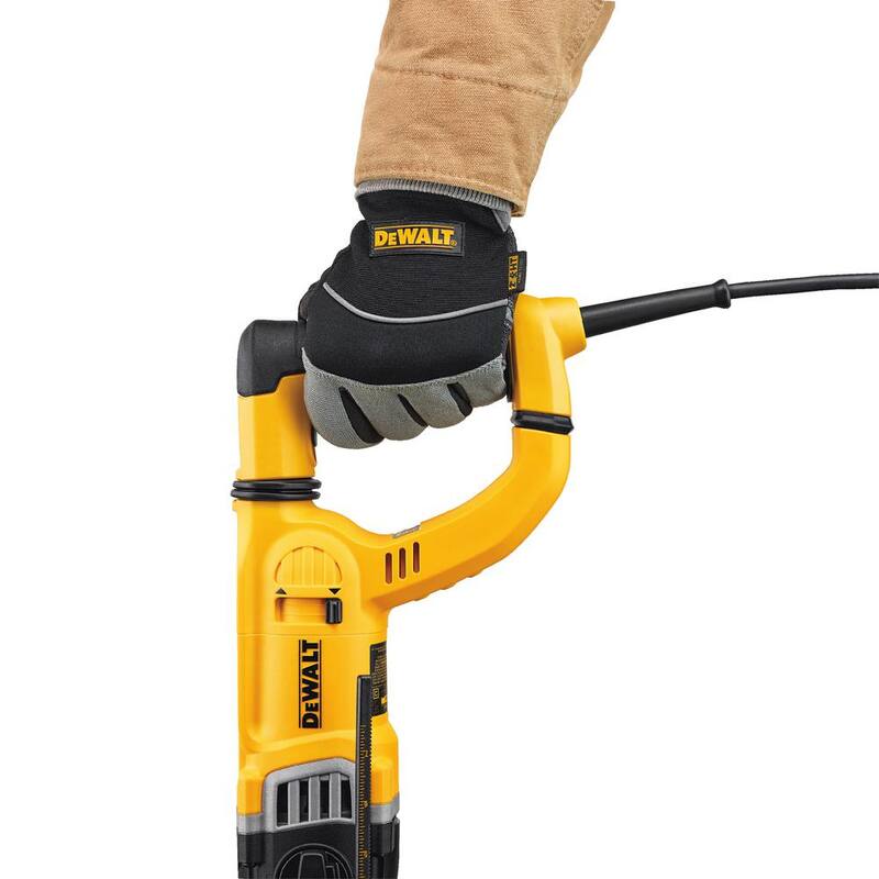 DEWALT 8.5 Amp 1-1/8 in. Kit de taladro percutor rotativo con mango en D con cable SDS-PLUS para concreto/mampostería - D25263K