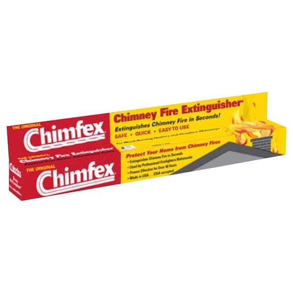 Chimney Fire Stop - Plastic Red Brick Chimney Fire Stop Chimfex 1 pk Fire Extinguisher For Household - 3415