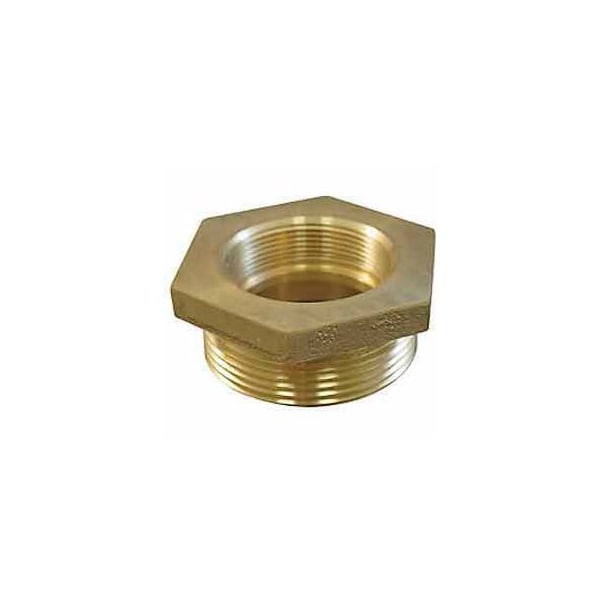 Moon American Fire Hose Female/Male Hose Bushing - 2 In. NPT Female X 2-1/2 In. NH Male - Brass - 356-2062521