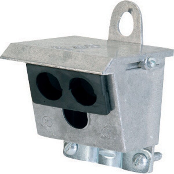 Gampak Sigma Engineered Solutions ProConnex 0 in. D Die-Cast Aluminum Service Entrance Head For NM/SE 1 pk - 02-51200