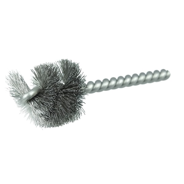 Weiler 1-1/8" Power Tube Brush, .008" Wire Fill, 1" Brush Length - 21088