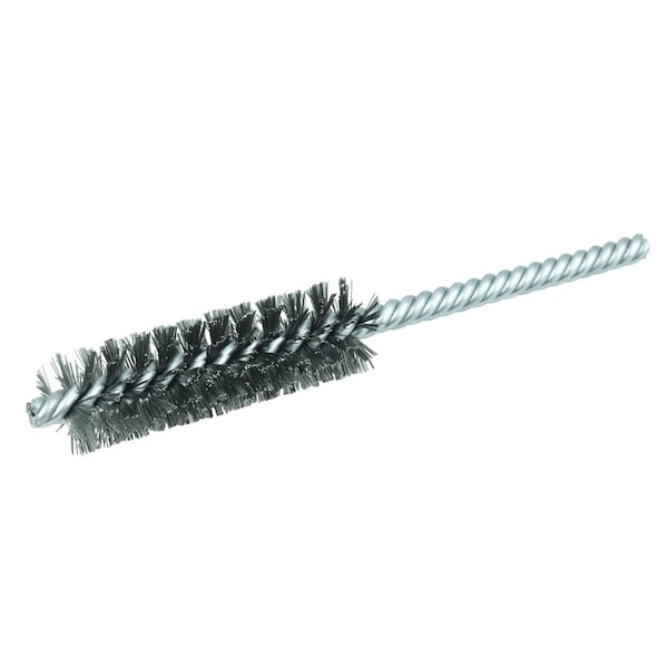 Weiler 3/4" Power Tube Brush, .008" Steel Wire Fill, 2-1/2" Brush Length - 21247
