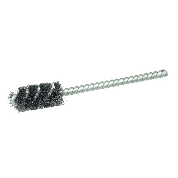 Weiler 9/16" Power Tube Brush, .0104" Stainless Steel Fill, 1" Brush Length - 21404