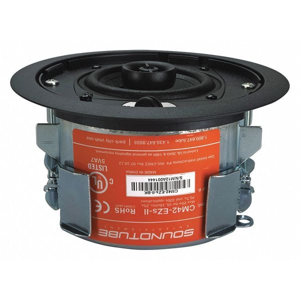 Soundtube In-Ceiling Speaker, Black, 20 Max. Wattage - CM42-EZS-II-BK