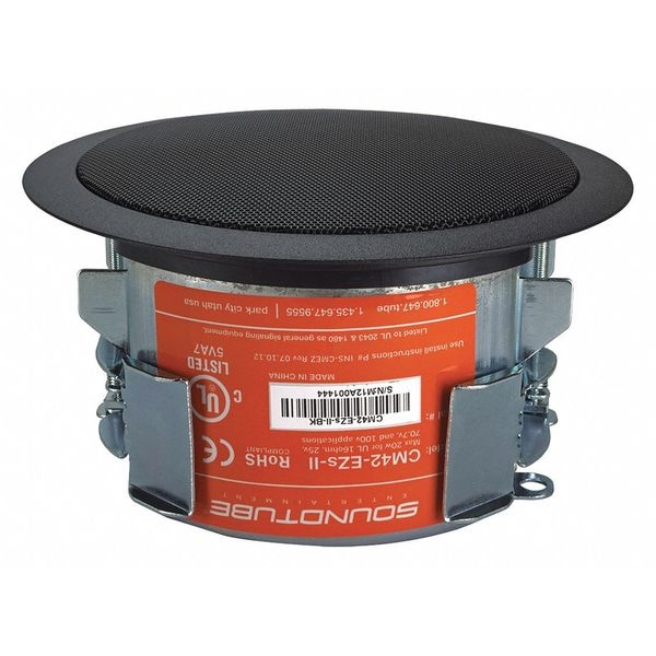 Soundtube In-Ceiling Speaker, Black, 20 Max. Wattage - CM42-EZS-II-BK
