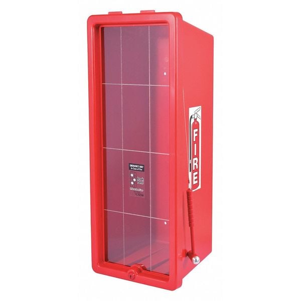 Cato Fire Extinguisher Cabinet, For 20 lb Tank Weight, Surface Mount, 28.5 in Height, Keyed Lock - 105-20 RRC-H