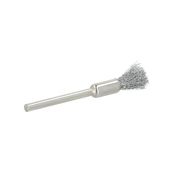 Zoro Select End Brush, 1/4"Dia., Carbon Steel Bristle - 66254443274