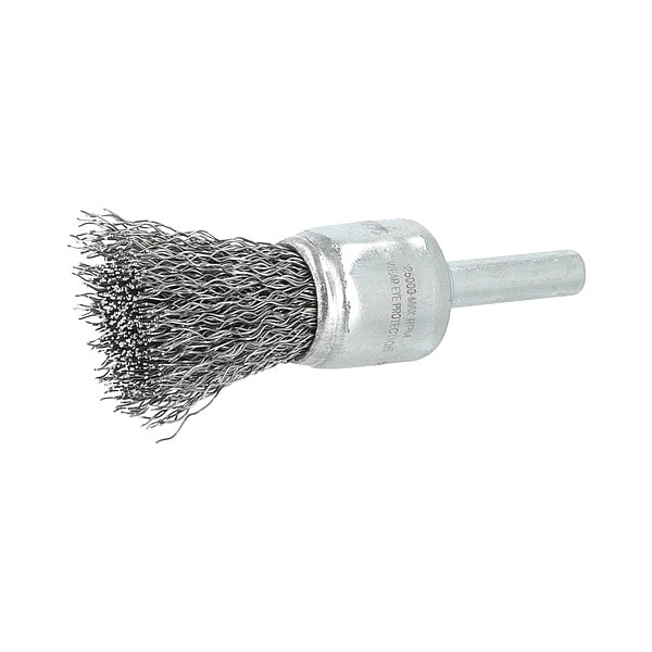 Zoro Select End Brush, 3/4"Dia., Carbon Steel Bristle - 66254443223
