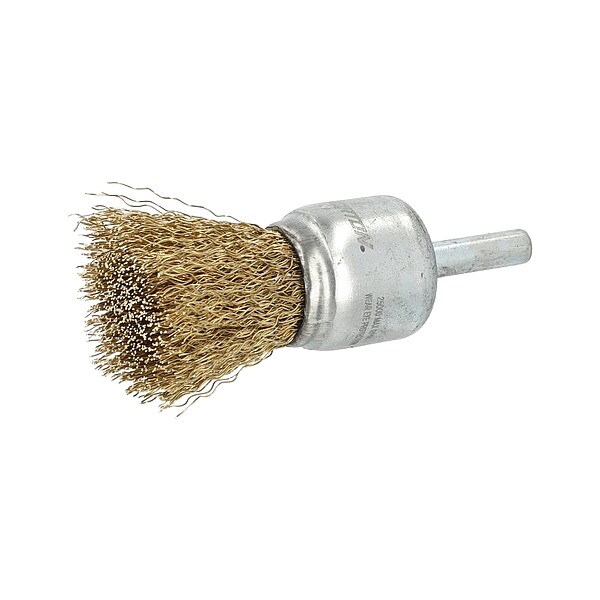 Zoro Select End Brush, 1"Dia., Brass Bristle - 66254443236