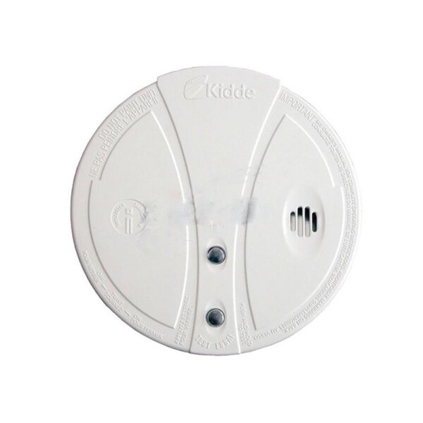 American Imaginations Round White All Purpose Smoke Alarm Plastic - AI-36953