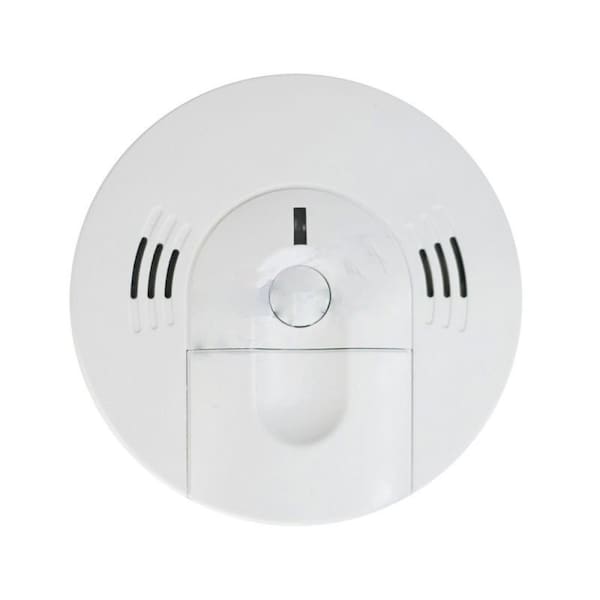 American Imaginations Round White Wire-In Combo Smoke CO Alarm Plastic - AI-37073