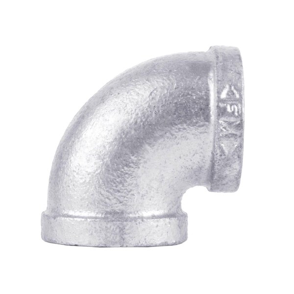 B & K STZ Industries 2-1/2 in. FIP each X 2-1/2 in. D FIP Galvanized Malleable Iron 90 Degree Elbow - 510-009BC