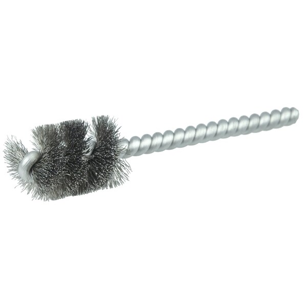 Weiler 3/4" Power Tube Brush, .006" Wire Fill, 1" Brush Length - 21085