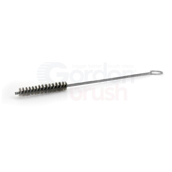 Gordon Brush 3/8" D .005" Fill Single Spiral Brush With Ring Handle - Stainless - 97024