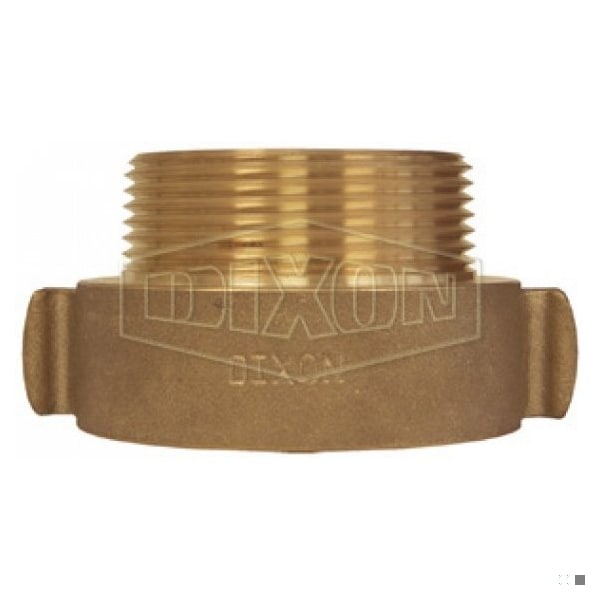 Dixon Hydrant Adapter Rocker Lug, 3 x 2-1/2 in, MSNT x FNST, Cast Brass, Polished Chrome - RHA3025F