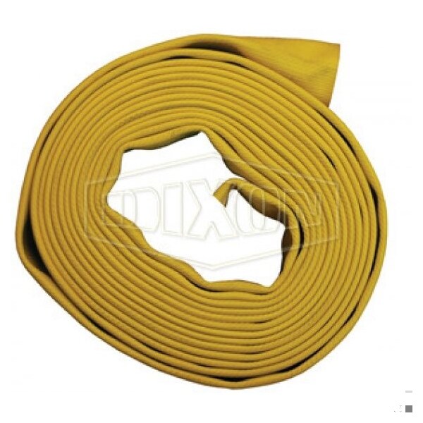 Dixon Heavy Duty Uncoupled Fire Hose, 1 in, 50 ft L, 270 psi Working, Nitrile, Domestic - H610Y50UC