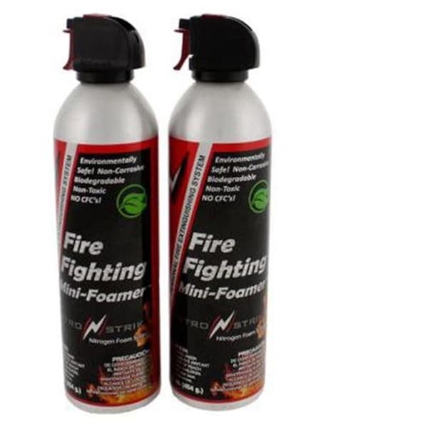 Fire Service Plus Mass 16 oz Mini-Foamer Nitrogen Foam Fire Extinguisher - 16-FA2K-PDQ-12