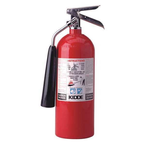 Kidde Fire Extinguisher, 5 lb Capacity, Class BC , UL Rating5B:C , Carbon Dioxide - PRO5CDM
