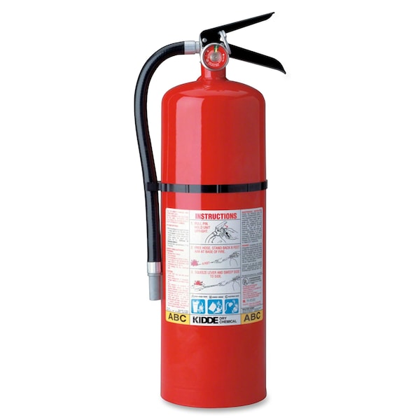 Kidde Fire Extinguisher, Class ABC, UL Rating 6A:80B:C, Rechargeable, 20 lb capacity, 20 ft Range - PRO-20MP-1